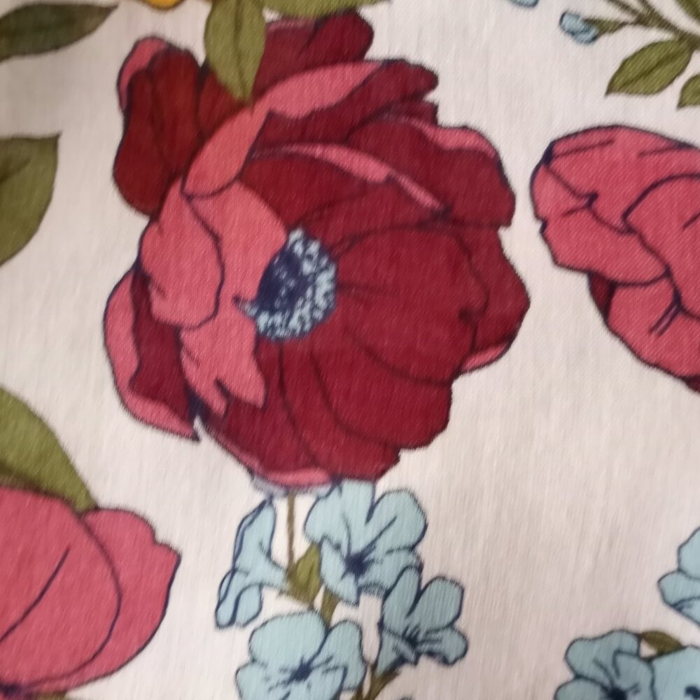 'Talbots' Floral Blouse S/P EUC - Picture 8 of 15